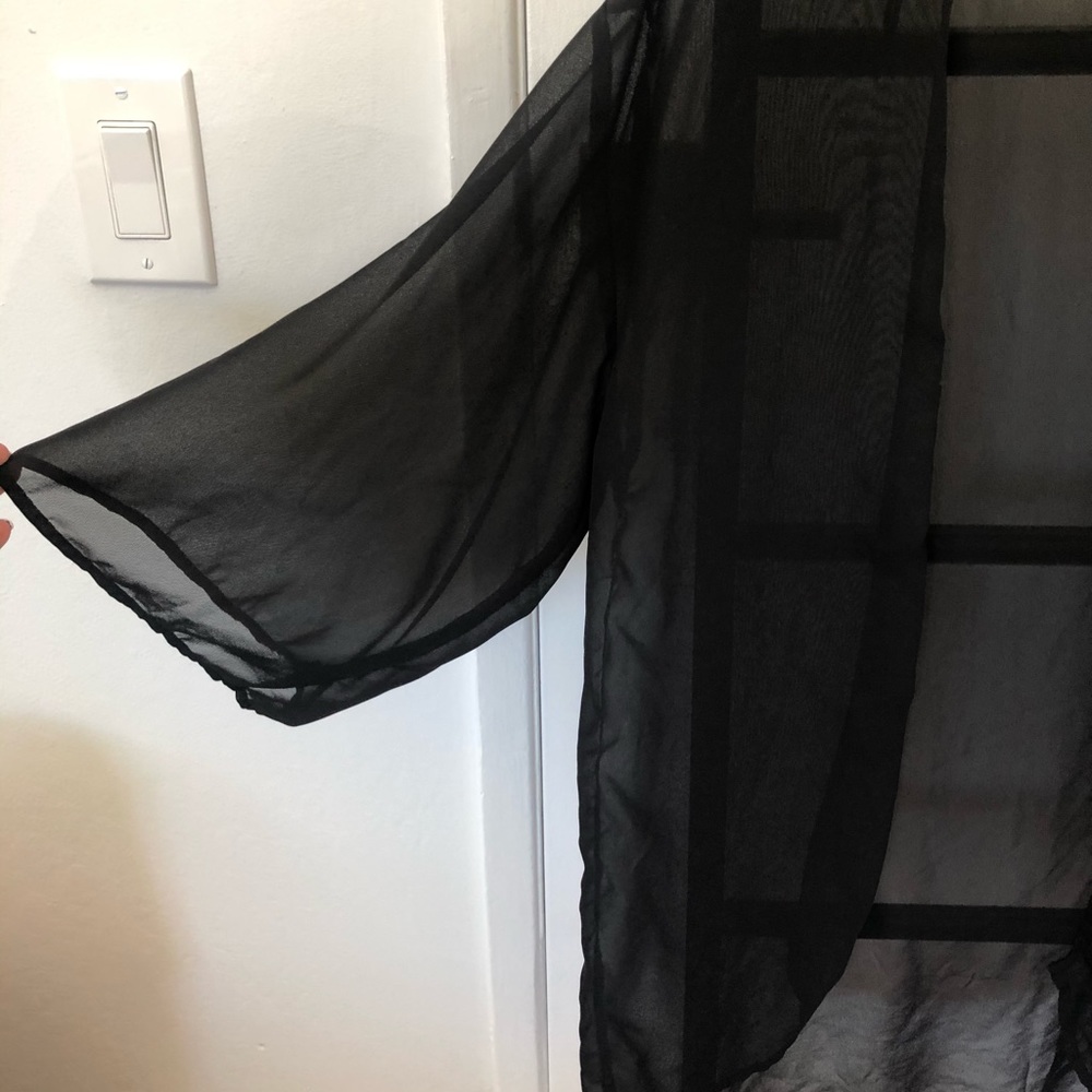 Layering sheer robe
